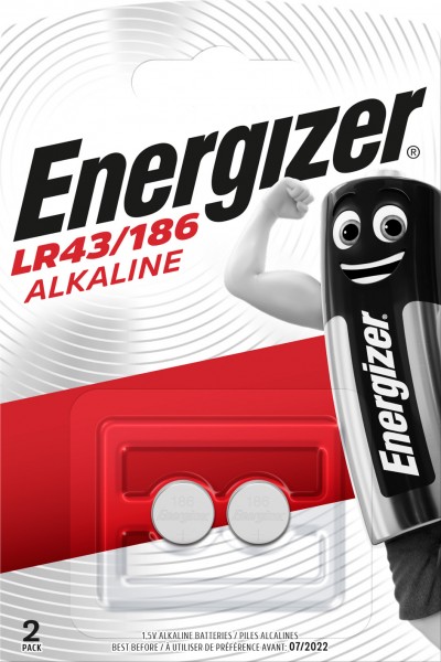 ENERGIZER Batterie Alkaline LR43 (V12GA) 1.5V (2er Blister)