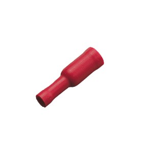 Rundsteckhülse 3,86mm rot 0,25mm² - 1mm² vollisoliert