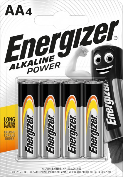 ENERGIZER Alkaline Power Batterie AA (LR06) 1.5V (4er Blister)
