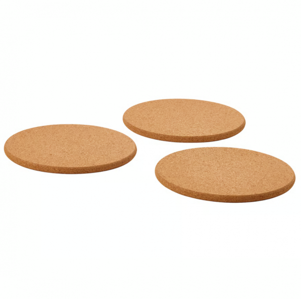 IKEA HEAT Topfuntersetzer, Kork, 19 cm (3er Set)