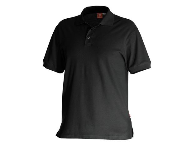 STRAUSS Polo-Shirt cotton schwarz