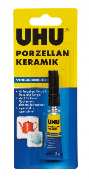 UHU Porzellan Keramik Spezialsekundenkleber 3 g