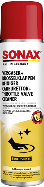 SONAX PROFESSIONAL Vergaser + DrosselklappenReiniger 400 ml