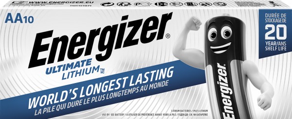ENERGIZER Ultimate Lithium Batterie AA (FR06) 1.5V (10er Blister)