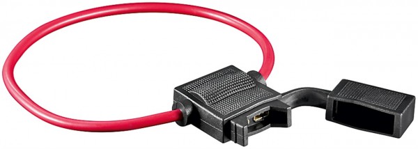 goobay Sicherungshalter für Kfz Sicherung Standard mit voll vergossenem Gehäuse 1,5 mm