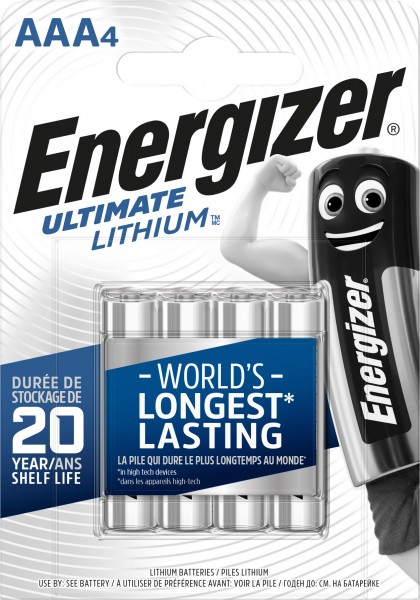 ENERGIZER Ultimate Lithium Batterie AAA (FR03) 1.5V (4er Blister)