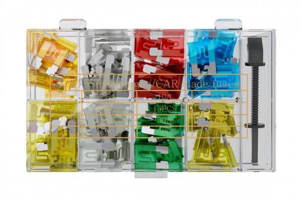 goobay Kfz Sicherungssortiment mit 1 Sicherungszieher 19,1 x 5,1 x 18,5 mm