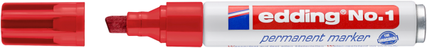 edding No. 1 Permanentmarker rot
