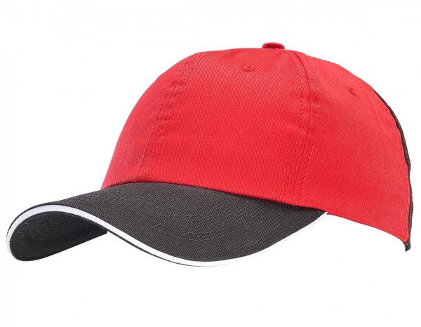 STRAUSS Cap rot/schwarz