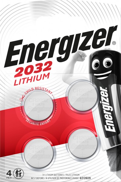 ENERGIZER Electronics Batterie CR2032 3V (4er Blister)