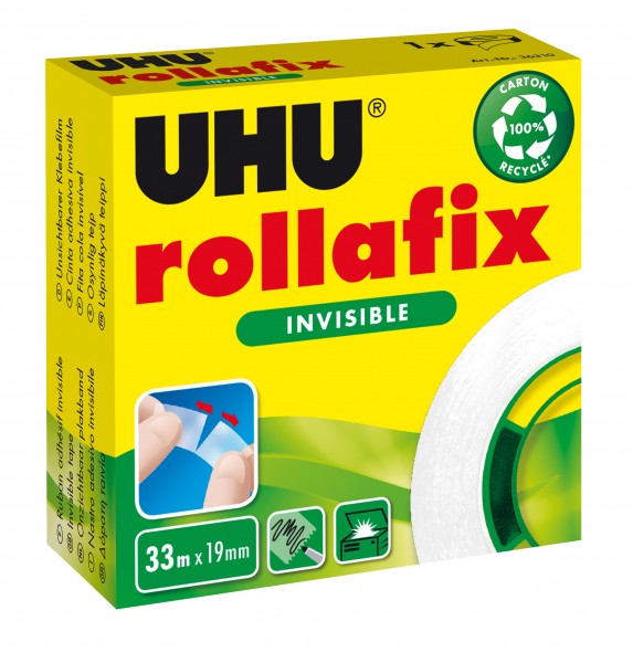 UHU Klebeband rollafix invisible 33mx19mm