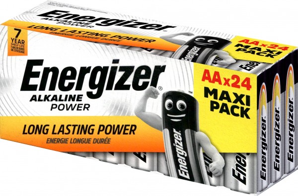 ENERGIZER Alkaline Power Batterie AA (LR06) 1.5V (24er Box)