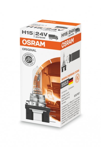 OSRAM ORIGINAL LINE H15 Halogen Birne PGJ23t-1 24 V/20-60W (1er Faltschachtel)