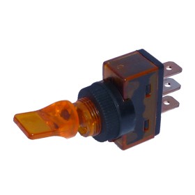 Kippschalter ON/OFF 3 x Steckanschluss 12 V 20 A orange