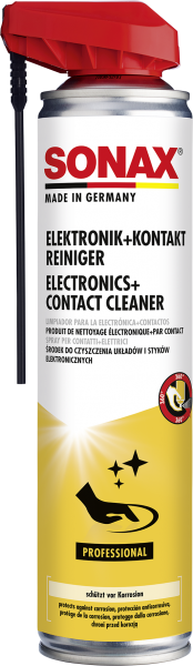 SONAX PROFESSIONAL Elektronik + KontaktReiniger mit EasySpray 400 ml