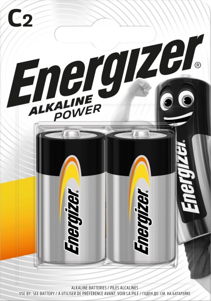 ENERGIZER Alkaline Power Batterie C (LR14) 1.5V (2er Blister)