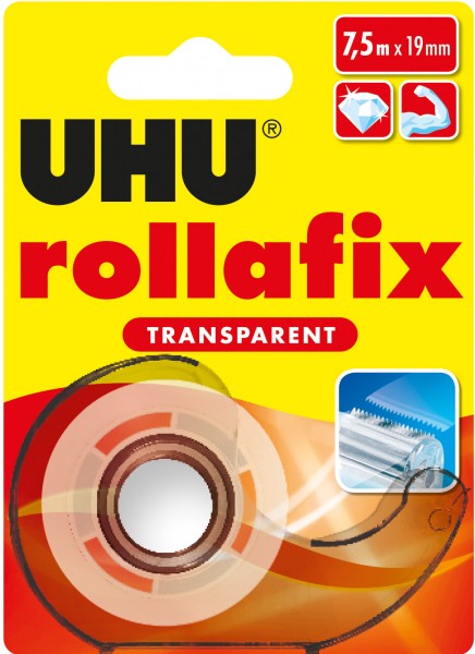 UHU Klebeband rollafix Transparent 7,5m x 19mm