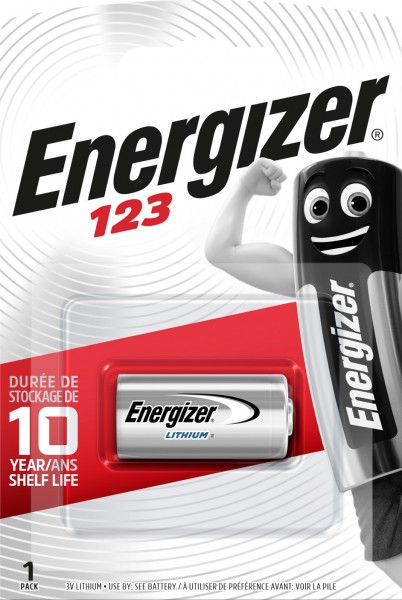 ENERGIZER Photo Batterie CR123 3V (1er Blister)