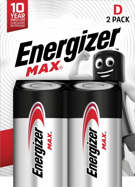 ENERGIZER Max Batterie D (LR20) 1.5V (2er Blister)