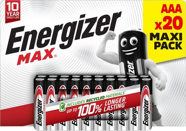 ENERGIZER Batterie Alkaline AAA (LR03) 1.5V (20er Blister)