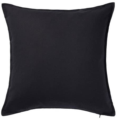 IKEA GURLI Kissenbezug, schwarz, 50x50 cm