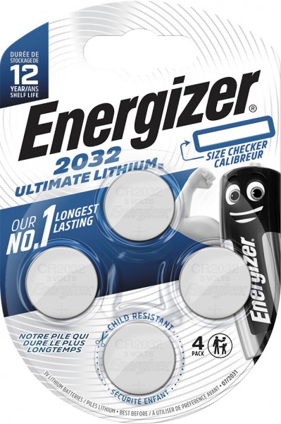 ENERGIZER Batterie Lithium CR2032 3V (4er Blister)