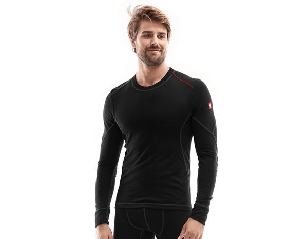 STRAUSS Funktions Longsleeve basis light schwarz