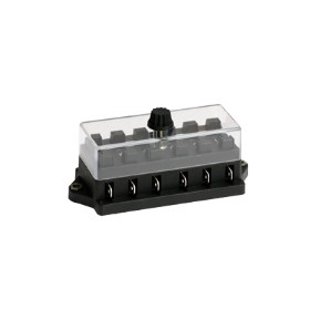 Sicherungsdose groß für 6 x Flachstecksicherung