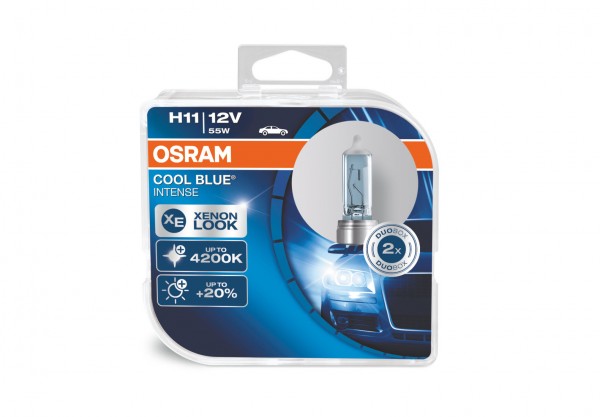 OSRAM COOL BLUE INTENSE H11 PGJ19-2 12 V 55 W (2er Box)