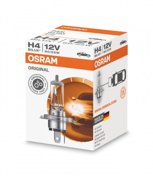 OSRAM ORIGINAL LINE H4 P43t 12 V 60/55 W (1er Faltschachtel)