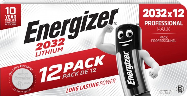 ENERGIZER Batterie Lithium CR2032 3V (12er Blister)