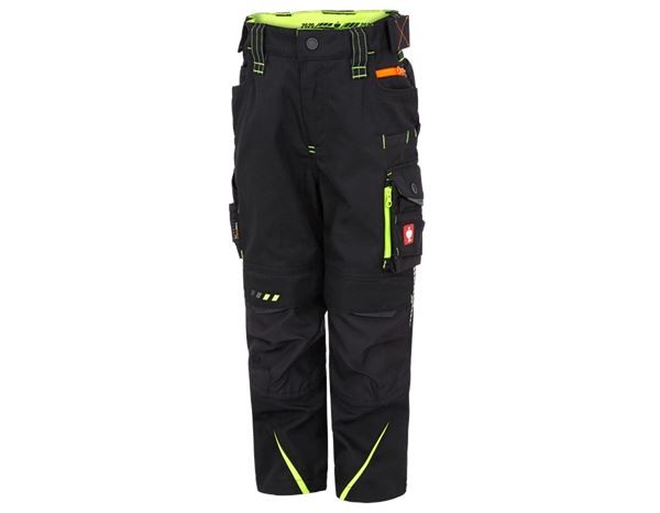 STRAUSS Kinder Bundhose motion 2020 schwarz/warngelb/warnorange