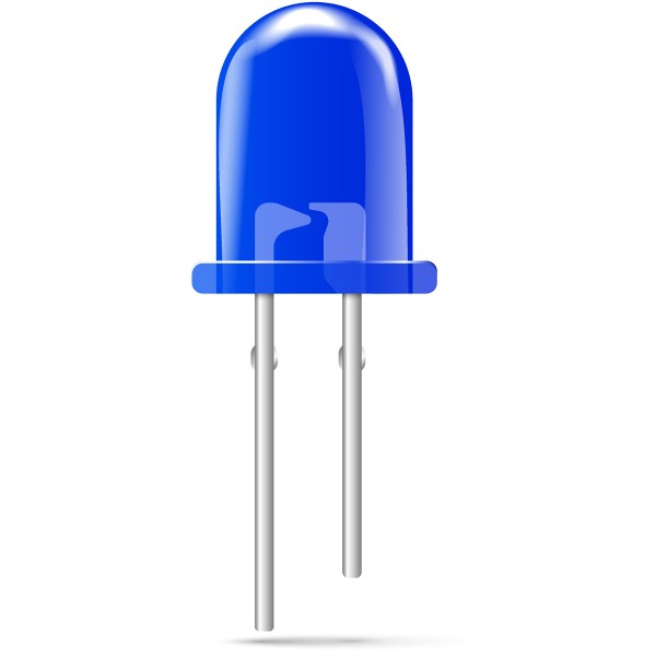 3mm Leuchtdiode LED blau