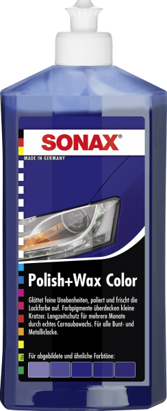 SONAX Polish & Wax Color NanoPro blau 500 ml