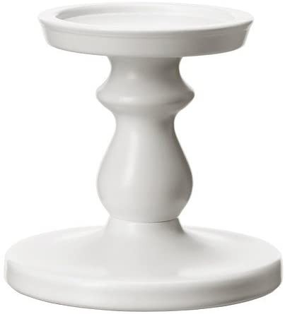 IKEA ERSÄTTA Blockkerzenhalter, weiß, 13 cm