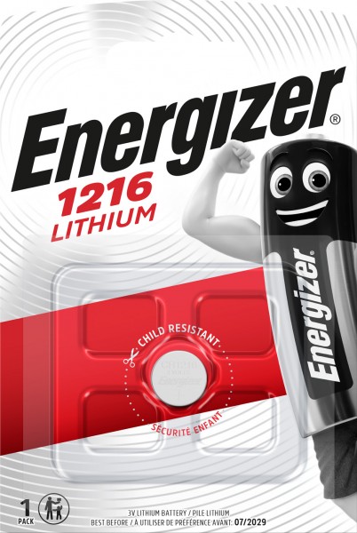 ENERGIZER Electronics Batterie CR1216 3V (1er Blister)