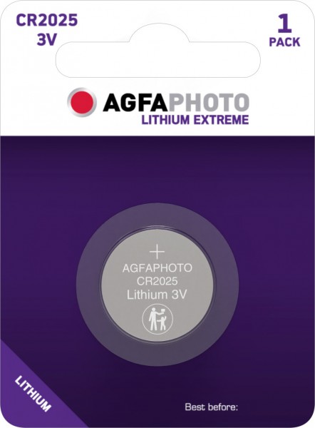 AGFAPHOTO Lithium Extreme Knopfzelle CR2025 3V (1er Blister)