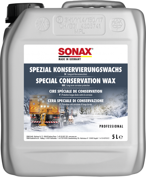 SONAX PROFESSIONAL SpezialKonservierungsWachs 5 L