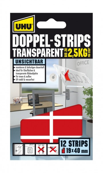 UHU Doppel Strips Transp. D