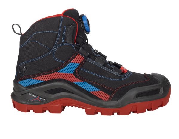 STRAUSS S3 Sicherheitsschuhe Kastra ll mid schwarz/feuerrot/enzianblau