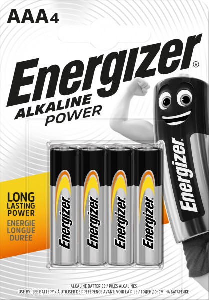ENERGIZER Alkaline Power Batterie AAA (LR03) 1.5V (4er Blister)