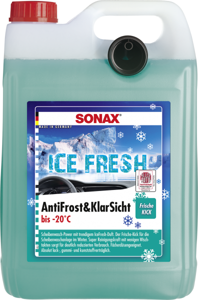 SONAX AntiFrost + KlarSicht Gebrauchsfertig bis -20°C IceFresh 5 L