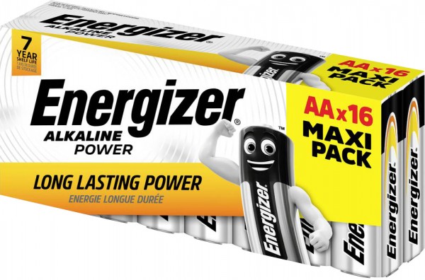 ENERGIZER Batterie Alkaline AA (LR06) 1.5V (16er Blister)