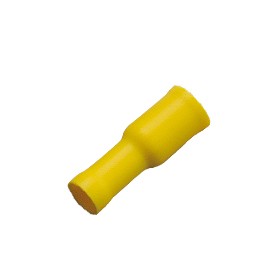 Rundsteckhülse 4,85mm gelb 2,5mm² - 6mm² vollisoliert
