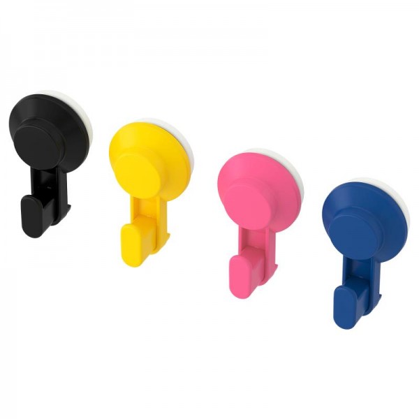 IKEA TISKEN Haken mit Saugnapf bunt (4er Pack)