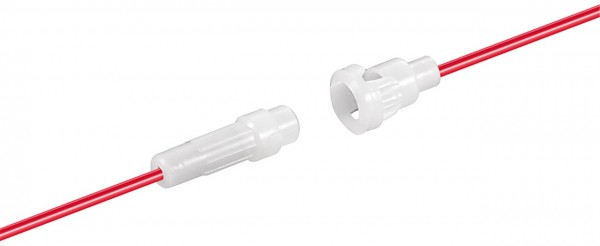 goobay Sicherungshalter für Größe 5 x 20 Kabel mit losen Kabelenden (Bulk)