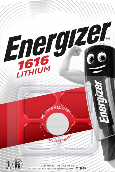 ENERGIZER Electronics Batterie CR1616 3V (1er Blister)