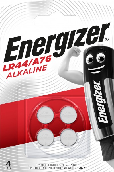 ENERGIZER Batterie Alkaline LR44 (V13GA) 1.5V (4er Blister)