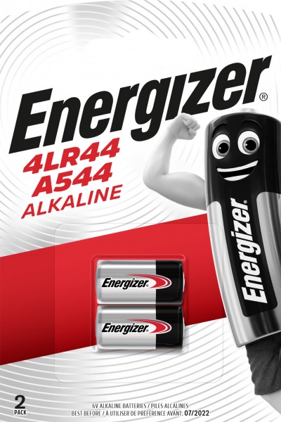 ENERGIZER Batterie Alkaline 4LR44 (A544) 6V (2er Blister)