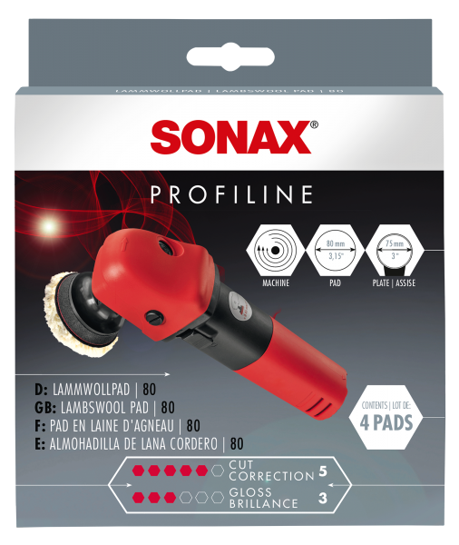 SONAX LammwollPad 80 (4er Pack)